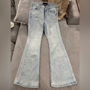 Aeropostale Light Blue Flared High Rise Jeans